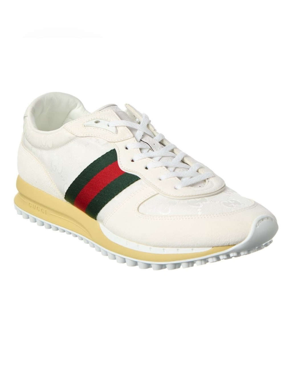 Gucci re-motion GG
canvas/suede sneakers size 12
fits 12.5 US made Italy
